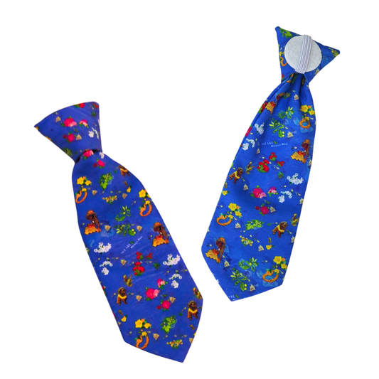 Tui's Ties Exclusive Floral Accessory – Detachable Tie 7"